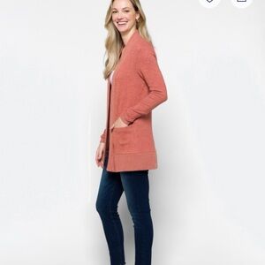 Women's Pink Cardigan Sweater